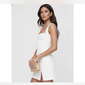 COPY - - Princess Polly size 8 Bombshell white mini dress.